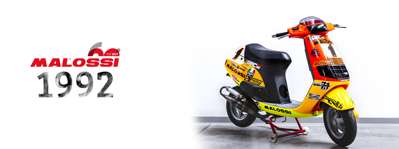 Malossi60  1990: The automatic scooter revolution. The first kits for MBK  Booster and Honda DIO are created - Malossi S.p.A. - Official website  Malossi S.p.A. – Official website